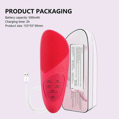 Sonic Silicone Face Cleansing & Exfoliating Brush