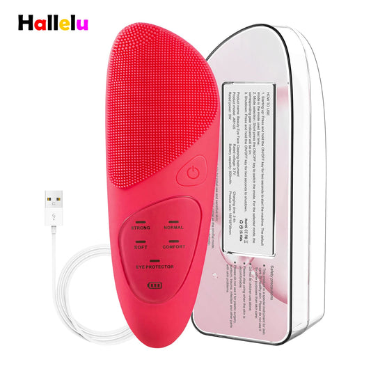 Sonic Silicone Face Cleansing & Exfoliating Brush